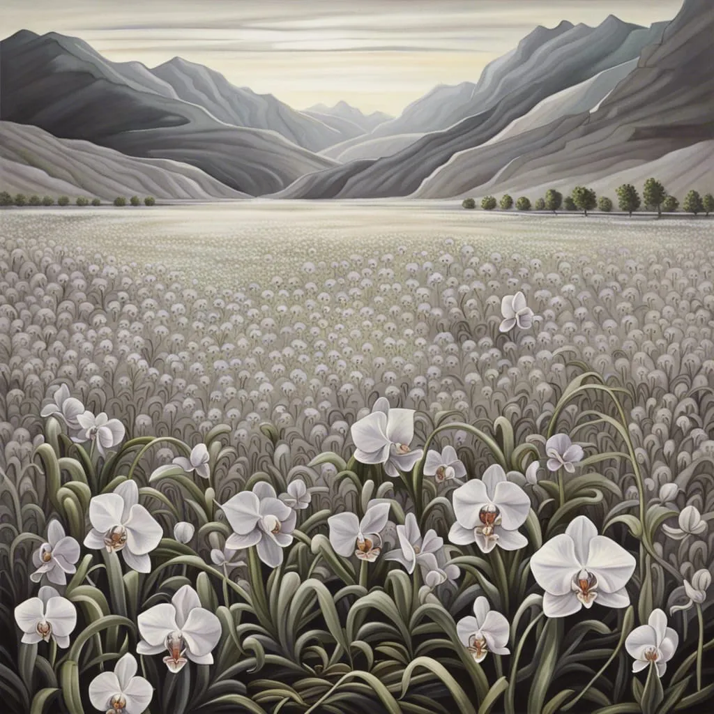 A Huge Field Very Wide A Valley Overflowing